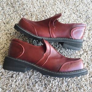 Vintage John Fluevog red loafers